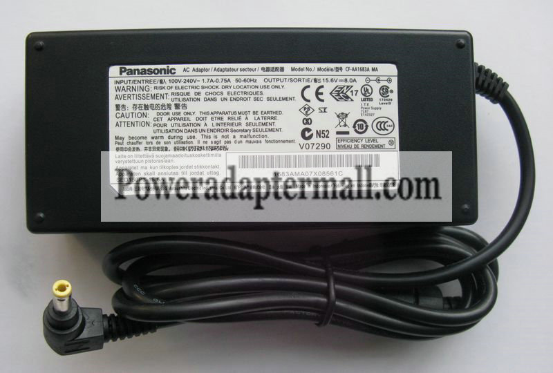 15.6V 8A 125W Panasonic CF-AA1682A M1 CF-AA5802A AC Adapter